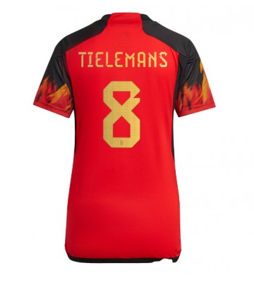 Belgien Youri Tielemans #8 Replika Hjemmebanetrøje Dame VM 2022 Kortærmet